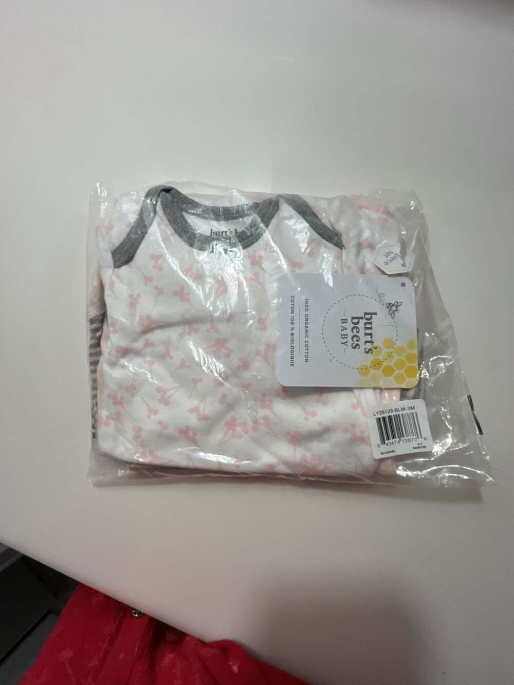 Burt's Bees Baby Organic Cotton 3-Piece Bodysuit Set - Blossom Print